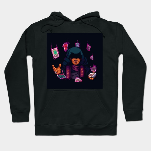 Card Master Hoodie by Quintino Pixels